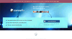 Desktop Screenshot of concertin.com