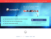 Tablet Screenshot of concertin.com